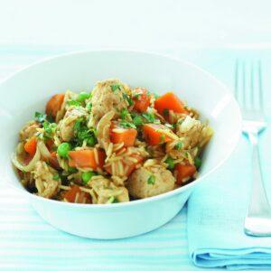 Curried chicken and kumara pilaf