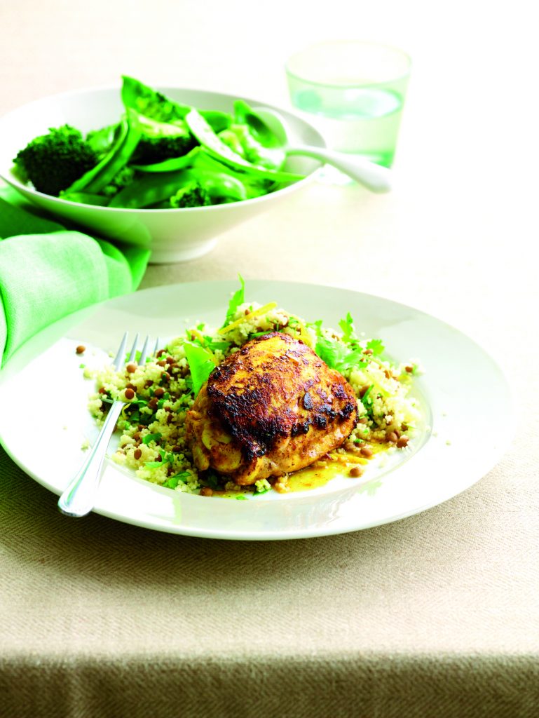 Curried chicken with couscous Curried chicken with couscous