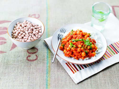Curried chickpeas