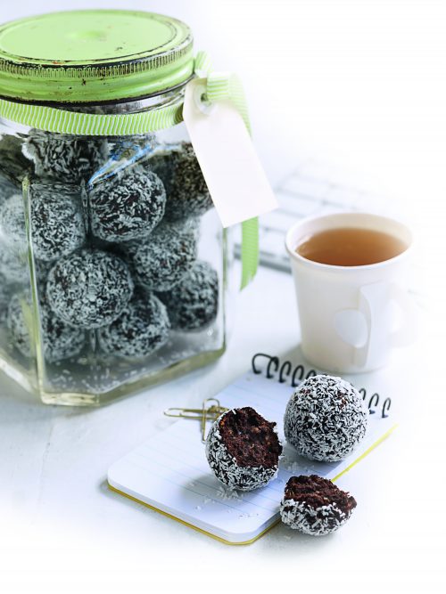 Date and orange bliss balls