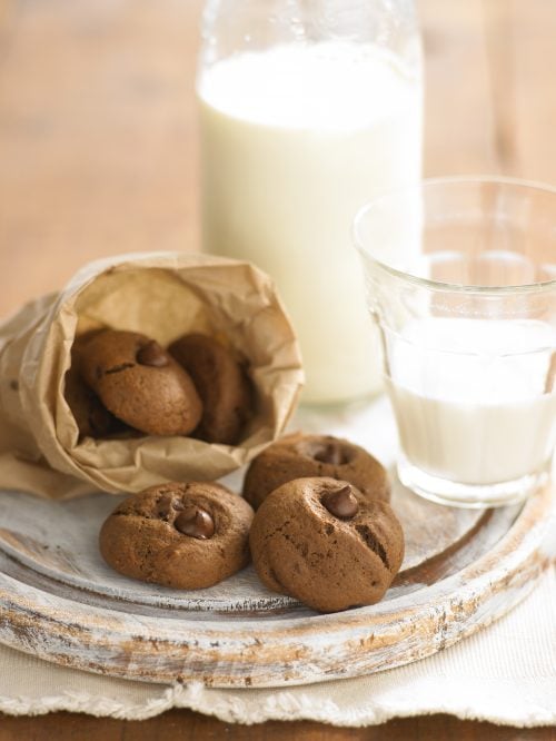 Double choc cookies