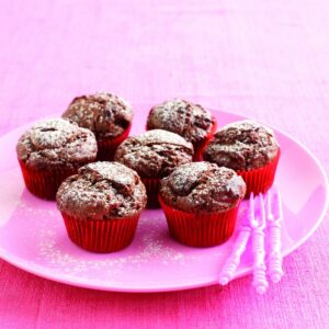 Double-chocolate mini-muffins
