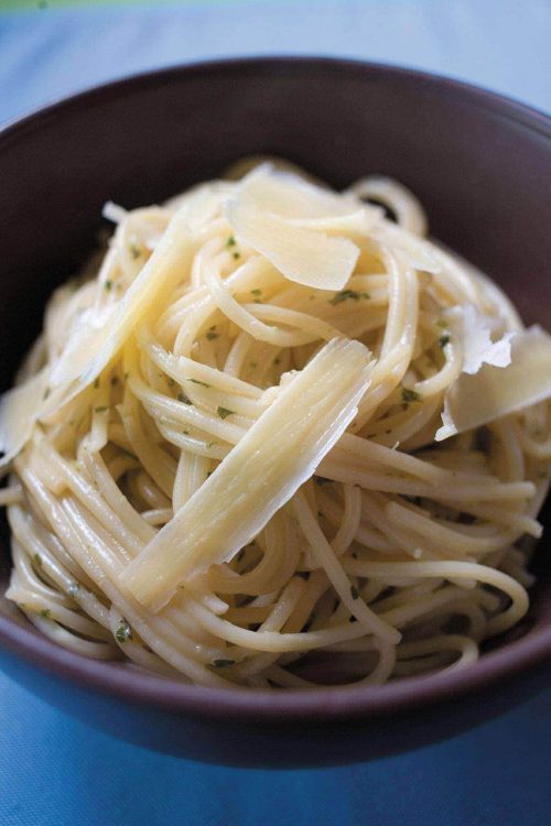 Dreamy creamy pasta with pesto