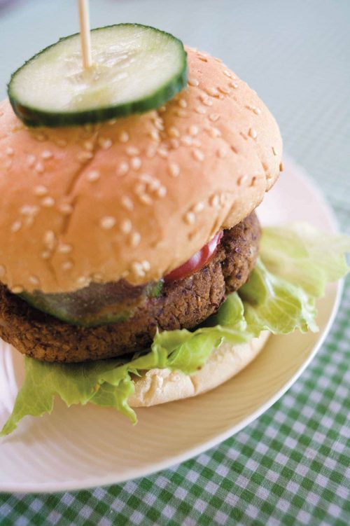 Easy bean burgers