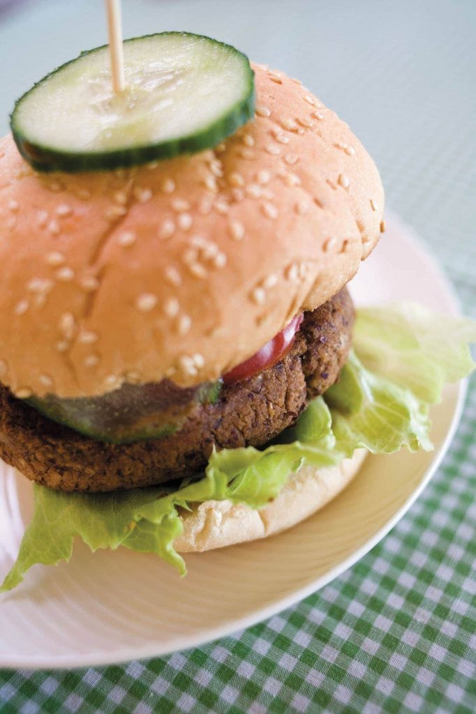 Easy bean burgers