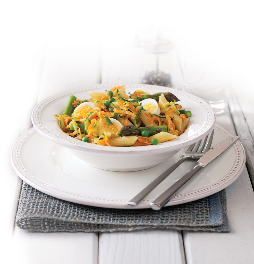 Egg and summer vegetable pasta Egg and summer vegetable pasta