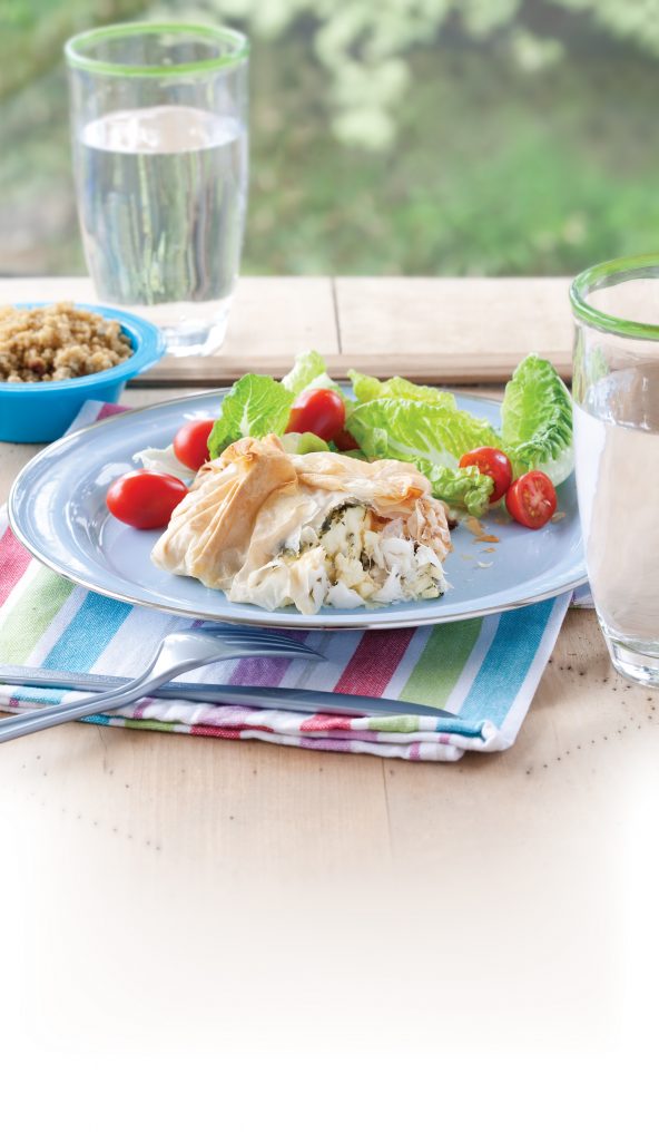 Fish filo parcels Fish filo parcels
