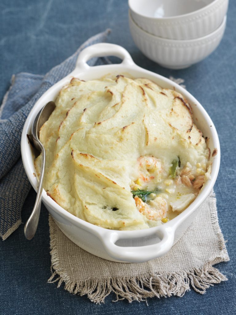 Fish pie with potato topping Fish pie with potato topping