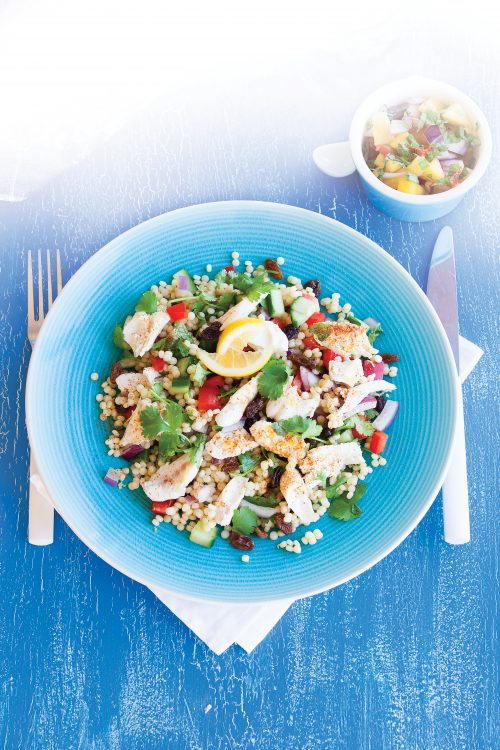 Fish with tropical salsa