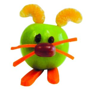 Food craft: Fruit bunnies