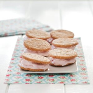 Frozen yoghurt sandwich