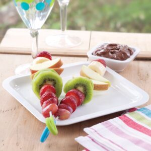 Fruit kebabs
