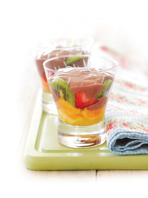 Fruity chocolate trifle