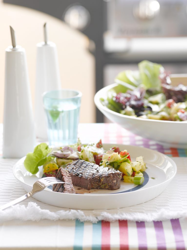 Garlic and mustard steaks Garlic and mustard steaks
