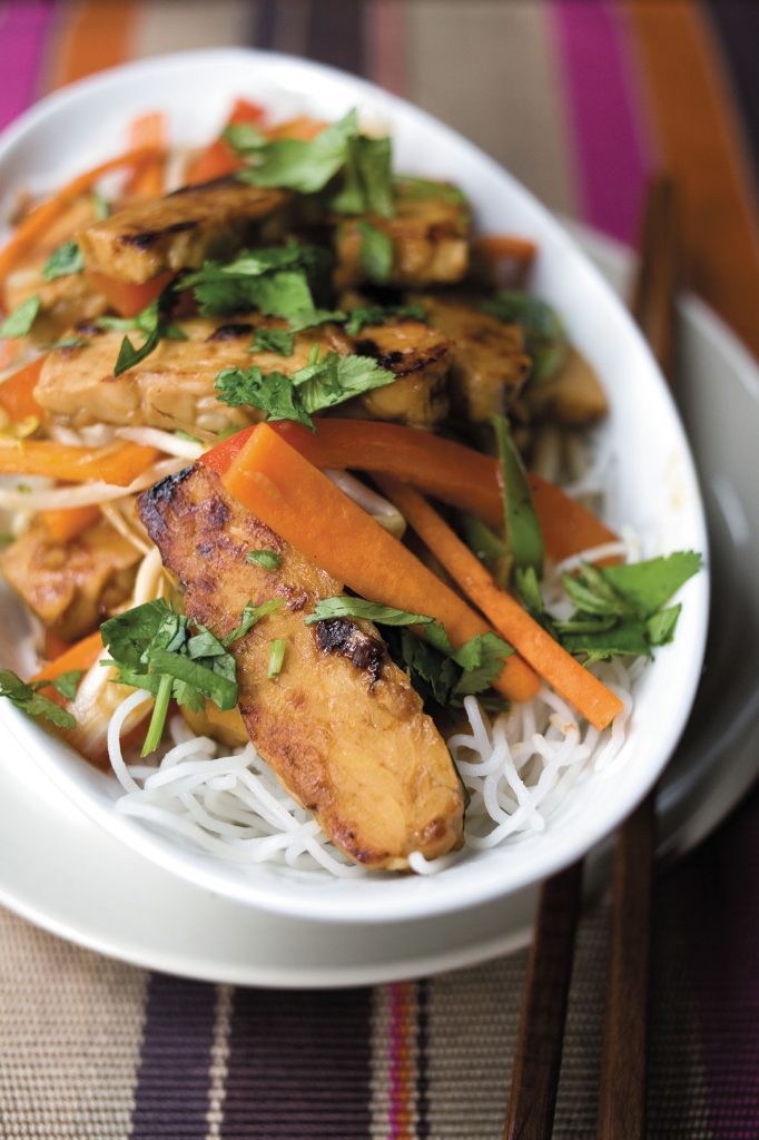 Ginger and soy tempeh stir-fry Ginger and soy tempeh stir-fry