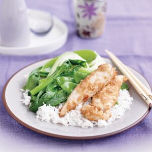 Ginger-lime chicken with Asian greens
