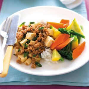 Ginger pork and tofu