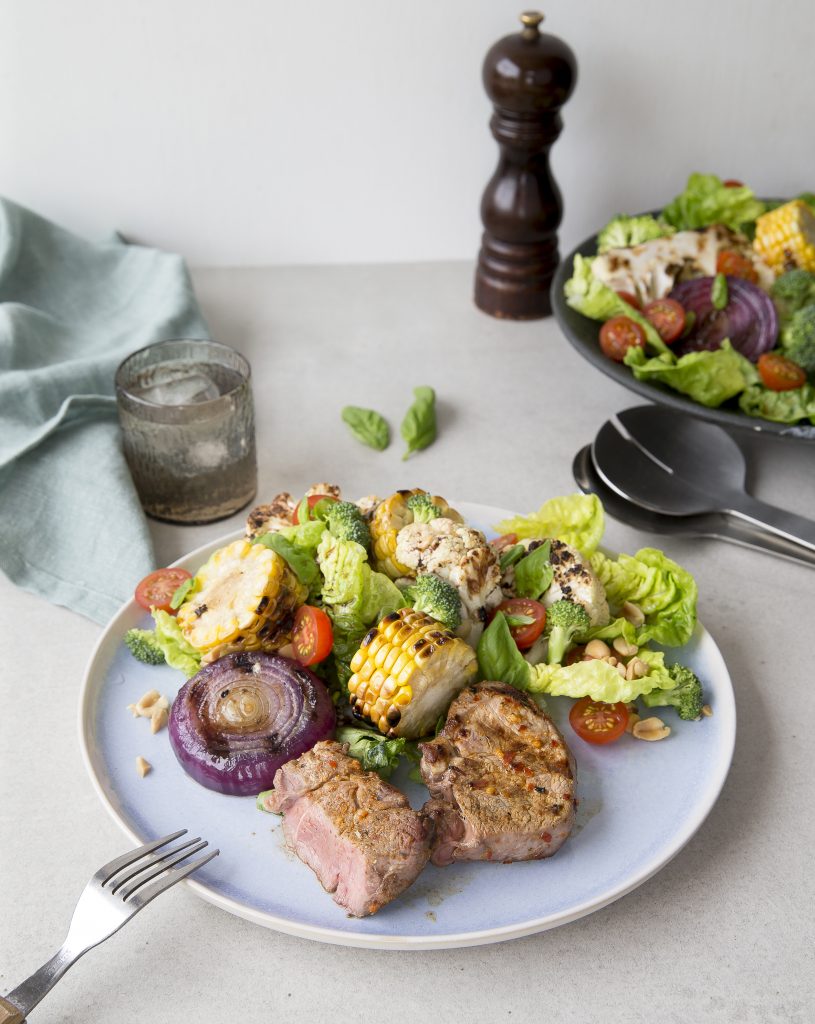 Grilled lamb salad Grilled lamb salad