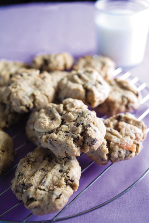 HFG chocolate chip biscuits with apricots and nuts