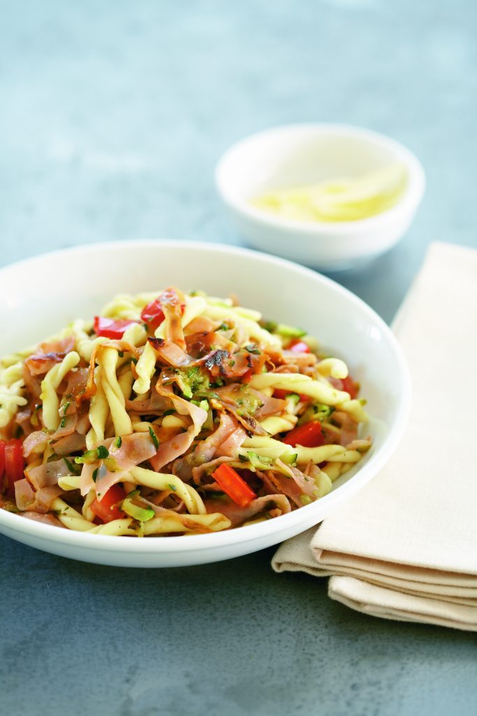 Ham and courgette pasta Ham and courgette pasta