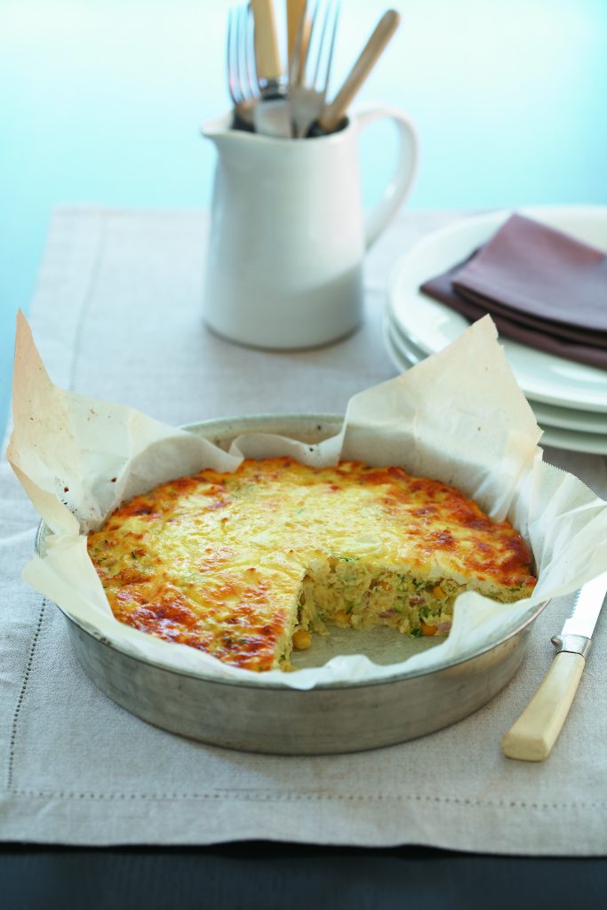 Ham and vegetable frittata Ham and vegetable frittata