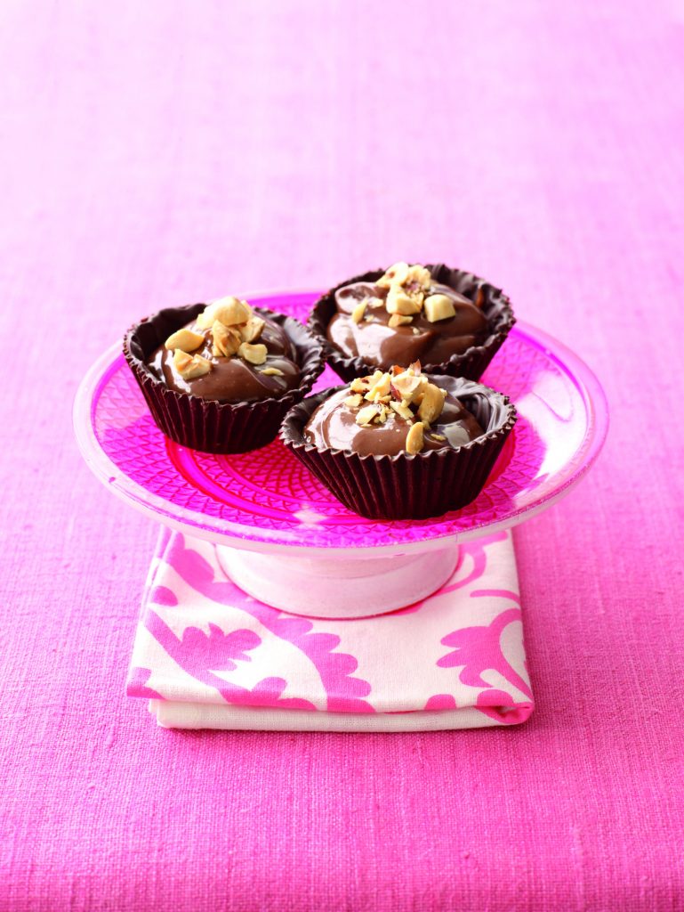 Hazelnut custard cups Hazelnut custard cups