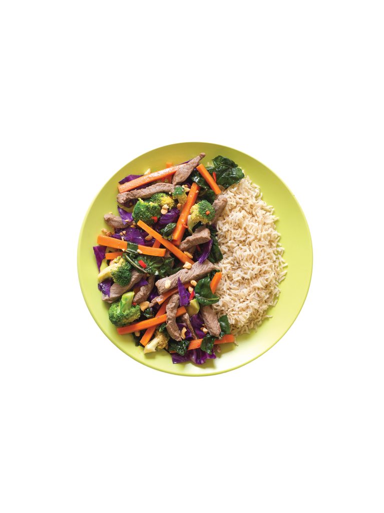Hoisin beef and vege stir-fry