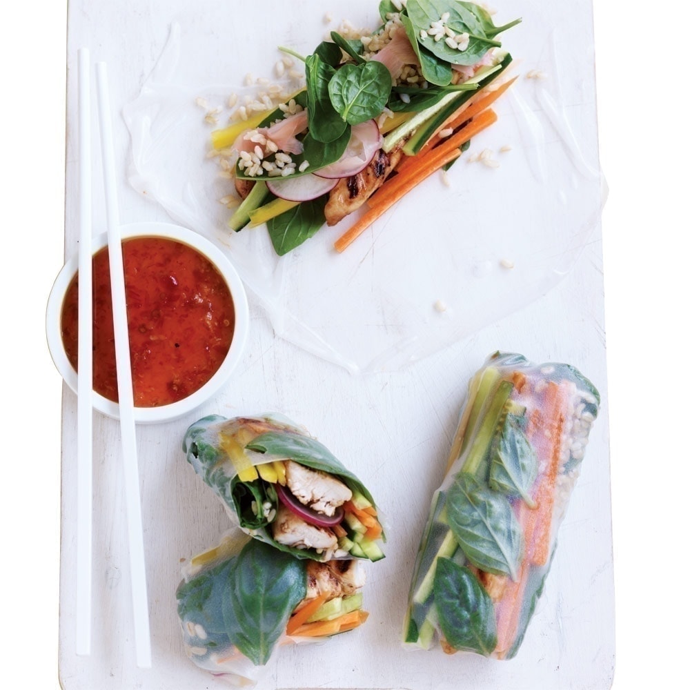 Hoisin chicken rolls Hoisin chicken rolls
