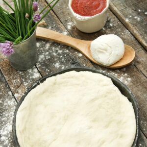 Homemade pizza base
