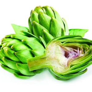 In season late spring: Globe artichokes