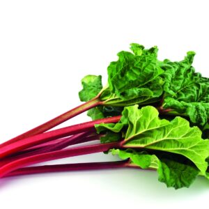 In season early spring: Rhubarb
