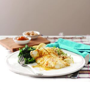 Indian-spiced fish with nutty rice