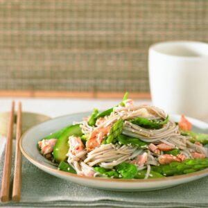 Japanese soba noodle salad