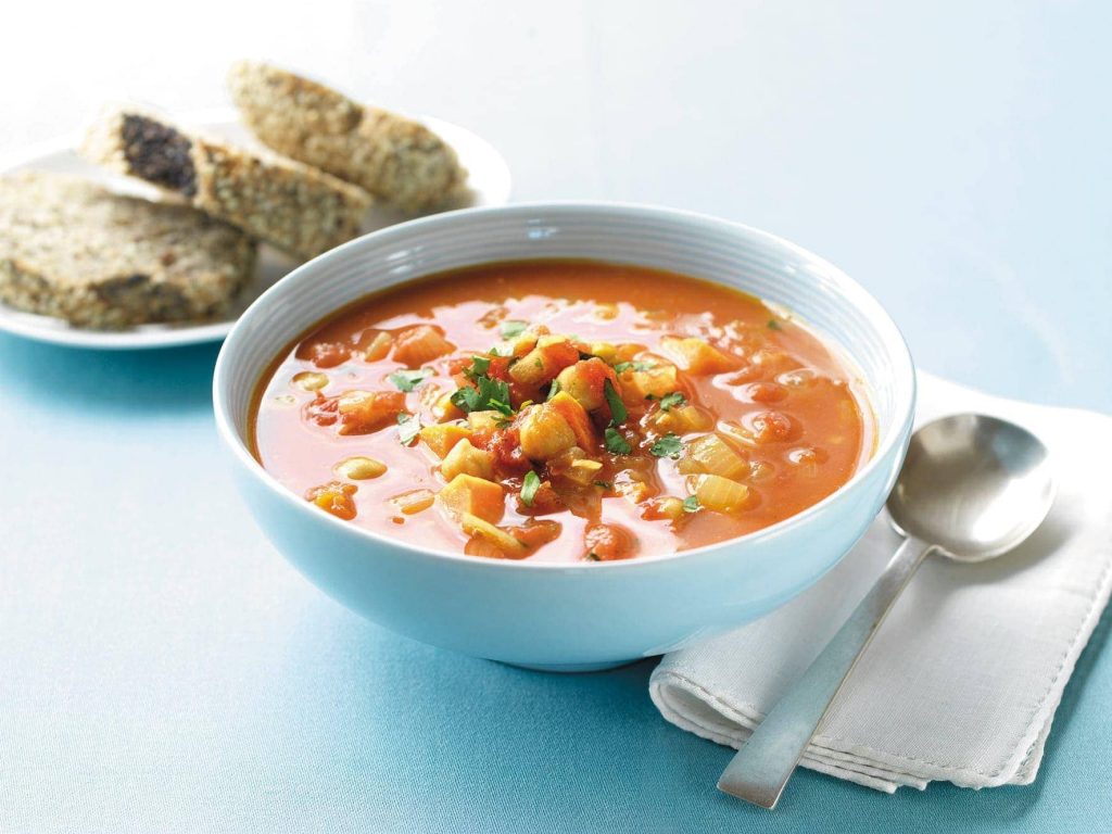Kumara and chickpea soup Kumara and chickpea soup