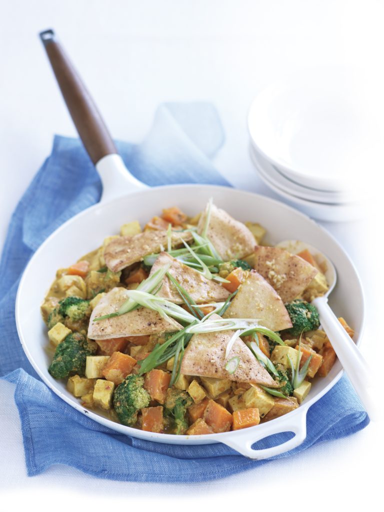 Kumara, broccoli and tofu curry Kumara, broccoli and tofu curry