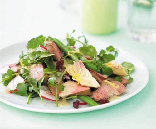 Lamb and artichoke salad