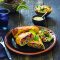 Lamb-stuffed roti