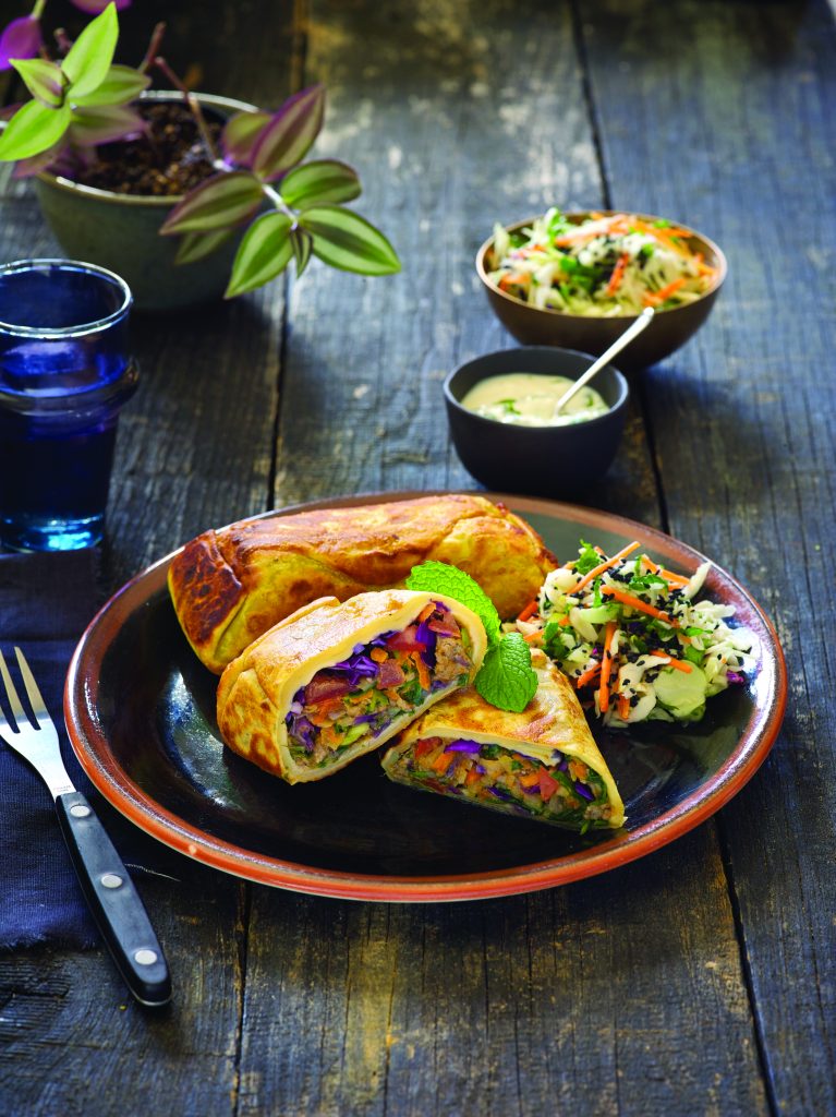 Lamb-stuffed roti Lamb-stuffed roti