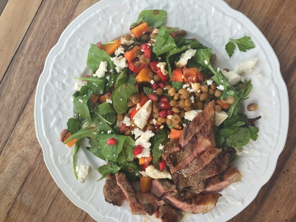 Lamb and rocket salad Lamb and rocket salad