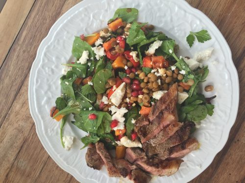 Lamb and rocket salad