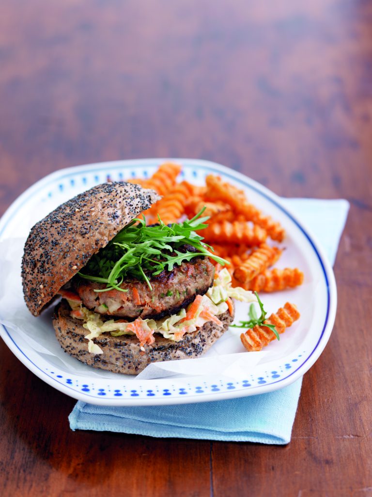 Lamb and tzatziki burger Lamb and tzatziki burger