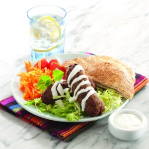 Lamb kofta in pita pockets