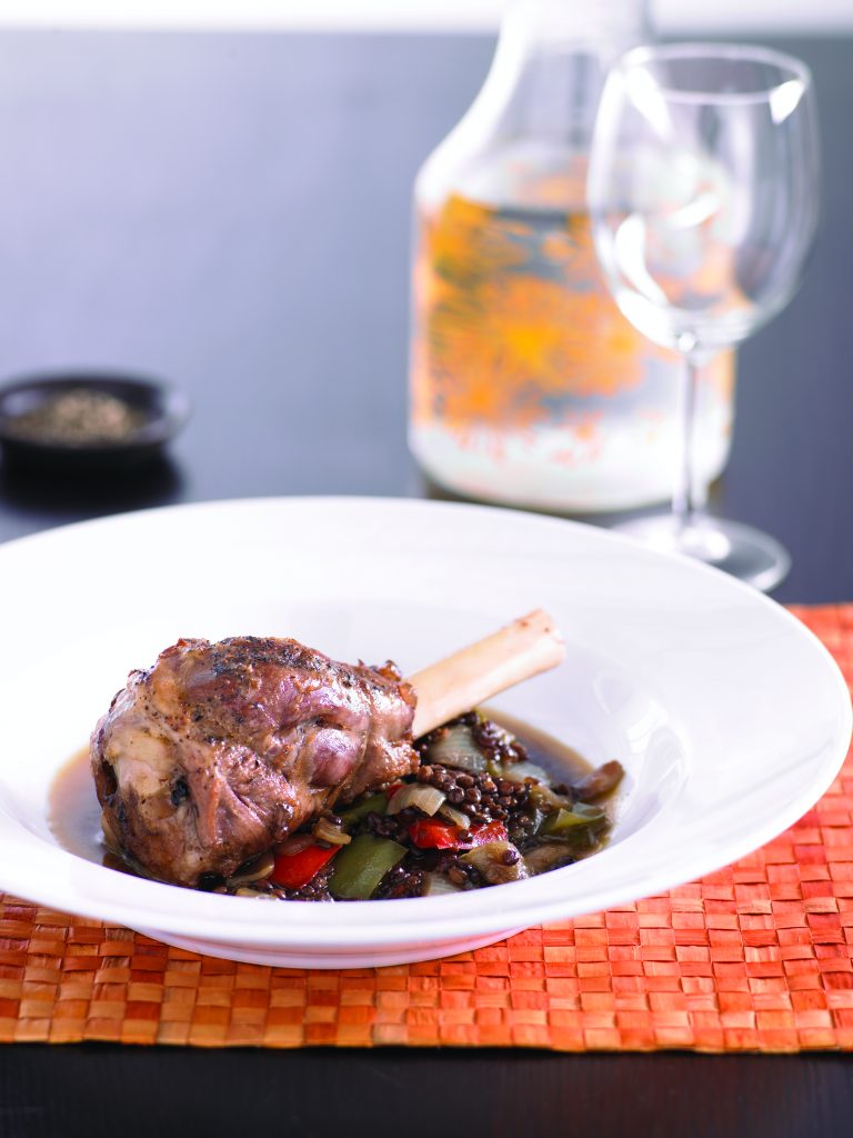 Lamb shank, capsicum and lentil casserole Lamb shank, capsicum and lentil casserole