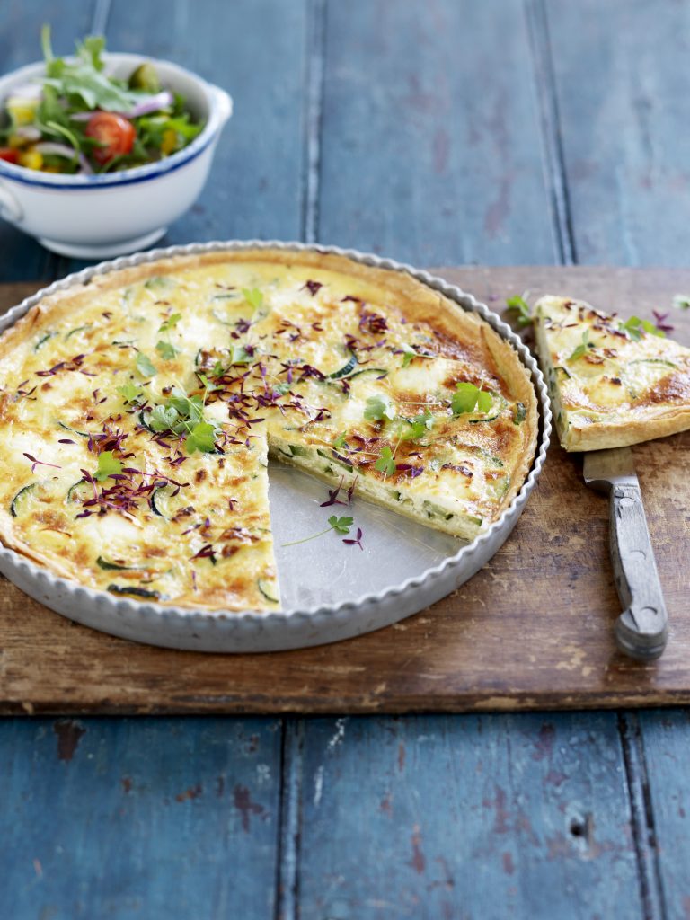 Leek and courgette quiche Leek and courgette quiche