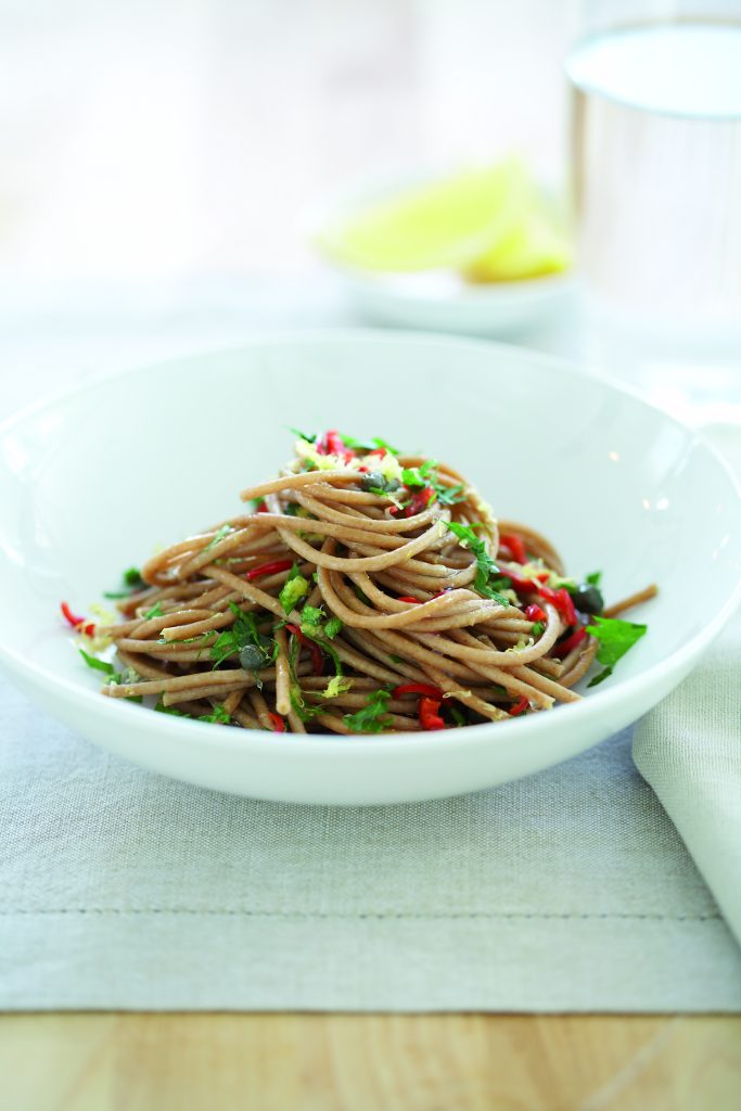 Lemon, chilli and garlic spaghetti Lemon, chilli and garlic spaghetti