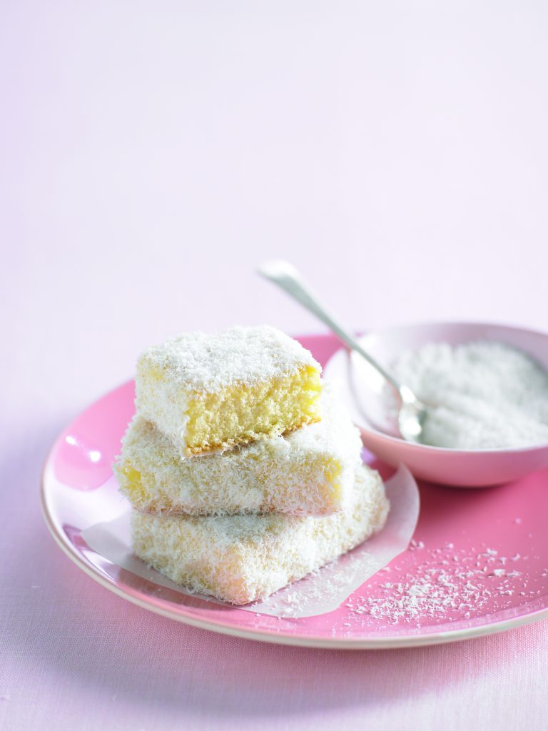 Lemon-lime lamington squares Lemon-lime lamington squares