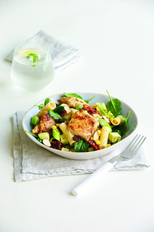 Lemongrass chicken pasta salad