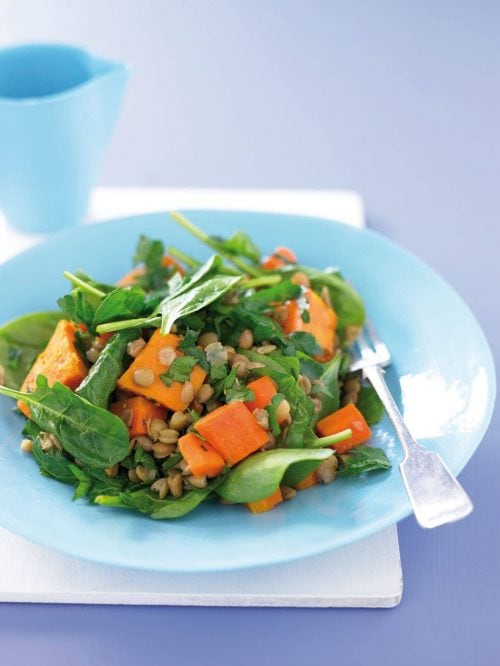 Lentil cashew salad