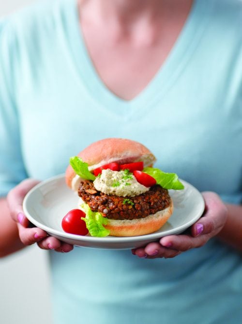 Lentil burger patties