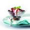 Low-fat yoghurt ice cream sundaes